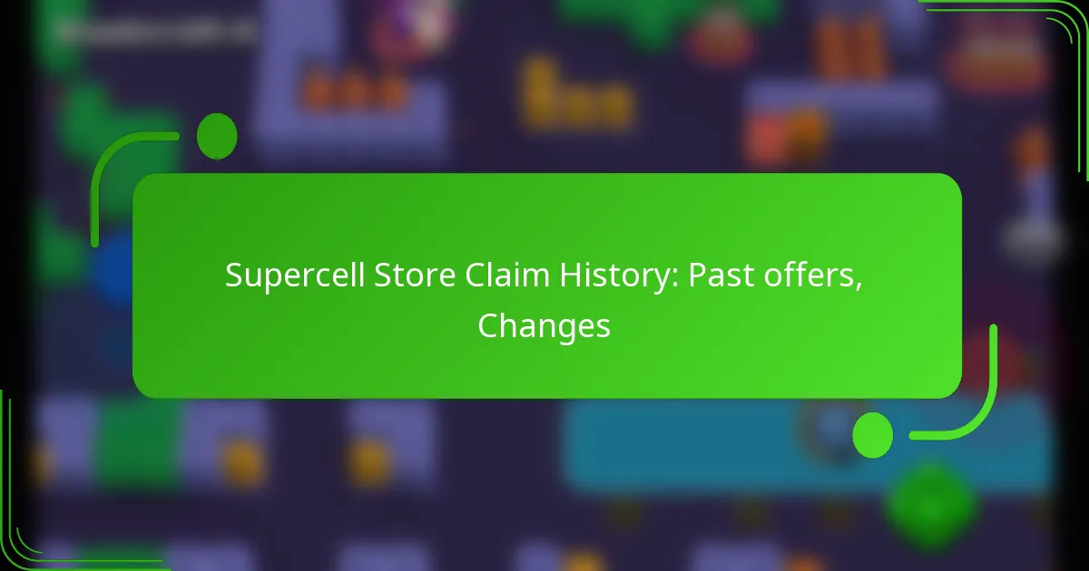 Supercell Store Claim History: Past offers, Changes