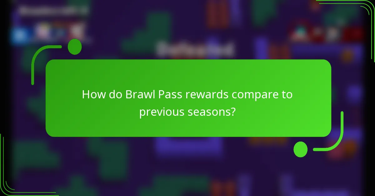 How do Brawl Pass rewards compare to previous seasons?