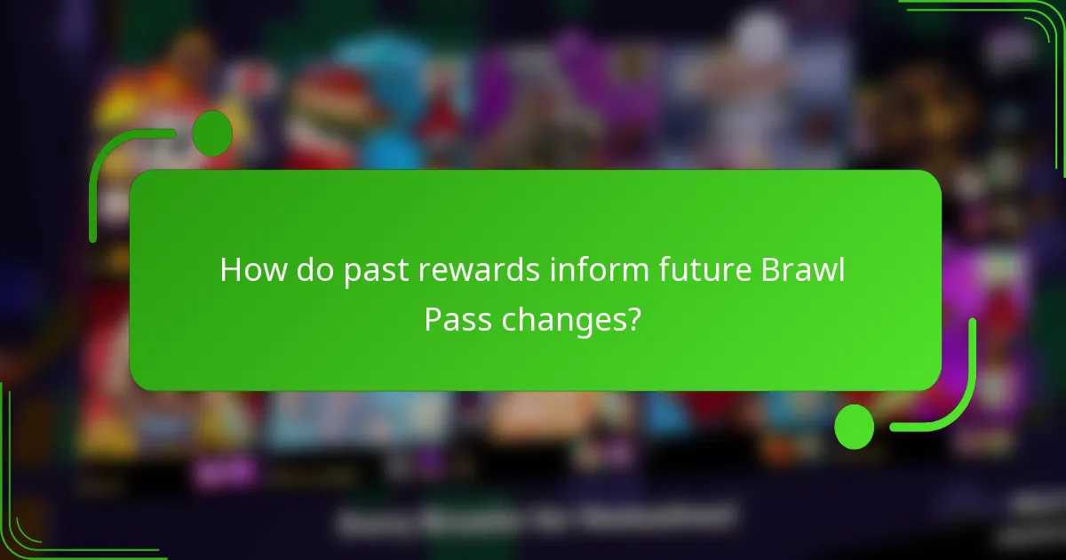 How do past rewards inform future Brawl Pass changes?