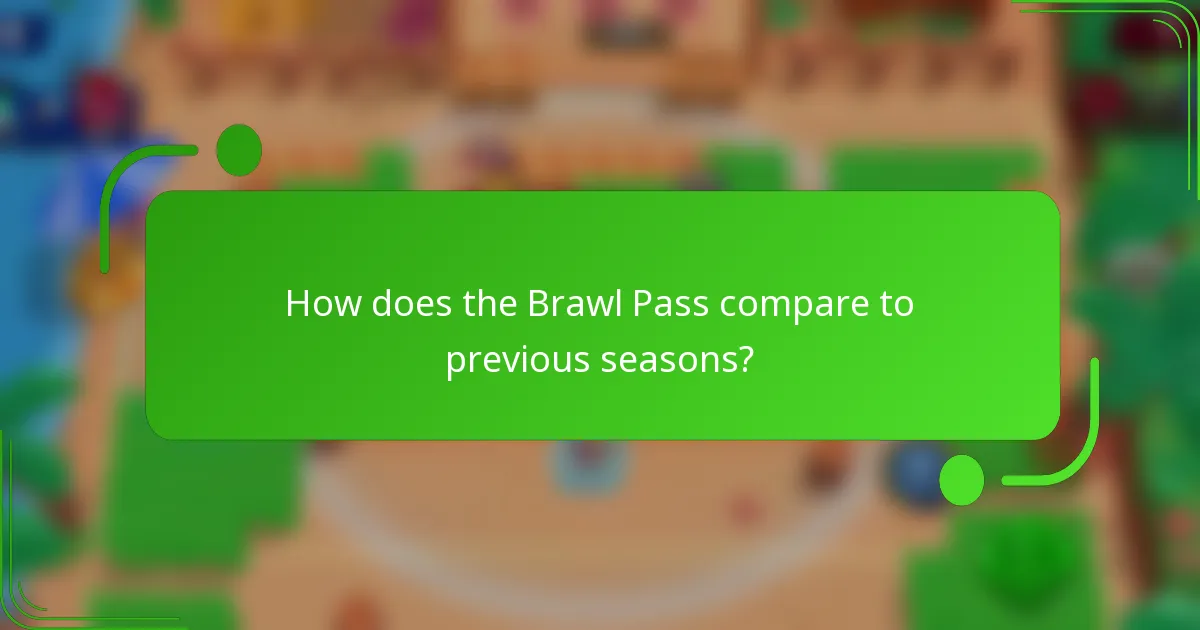 How does the Brawl Pass compare to previous seasons?