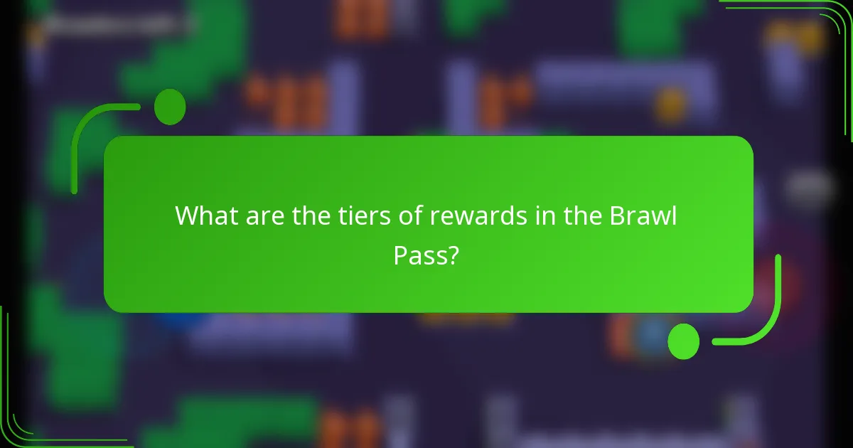 What are the tiers of rewards in the Brawl Pass?