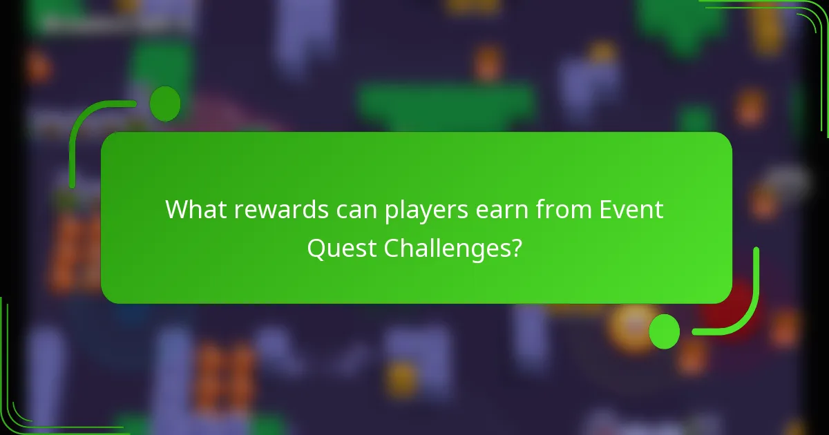 What rewards can players earn from Event Quest Challenges?